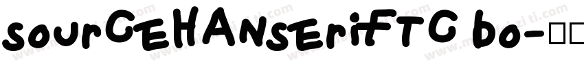 sourcehanseriftc bo字体转换